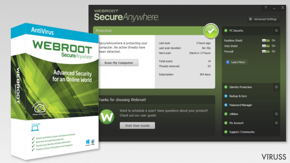 The image of Webroot SecureAnywhere AntiVirus