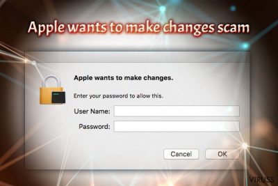 "Apple vēlas veikt izmaiņas" vīruss