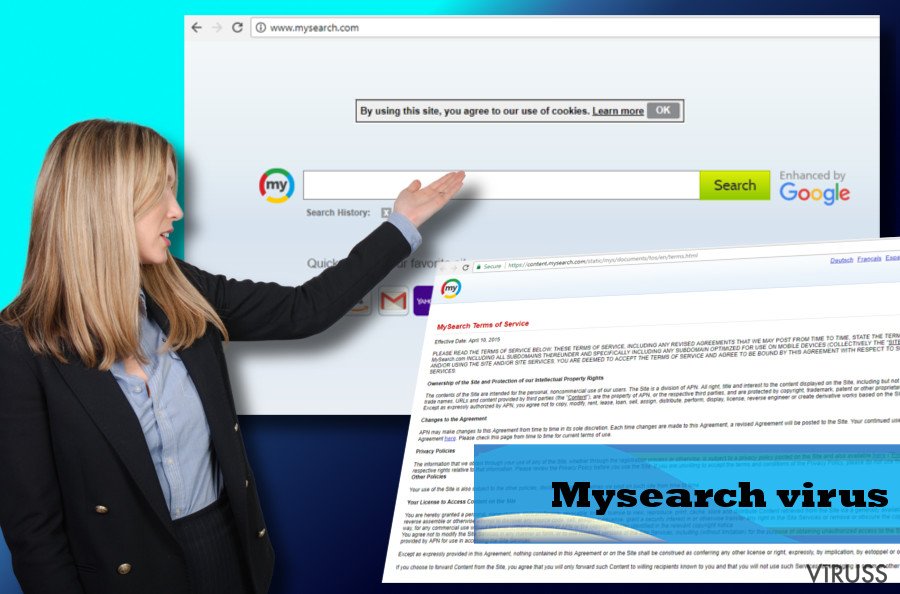 Mysearch ir vīruss, kas var izplatīt saites uz aizdomīgām vietnēm